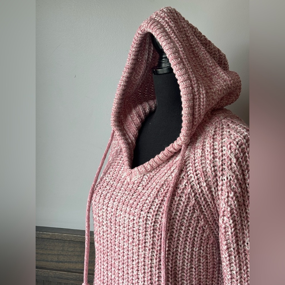 Ultra Flirt Pink V-Neck Knit Sweater Medium - Picture 6 of 8